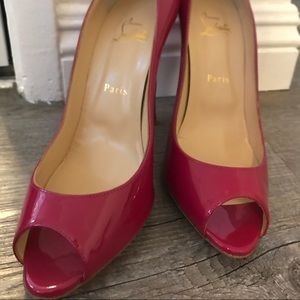 Christian Loboutin wavy Open-toe D’Orsay Pump